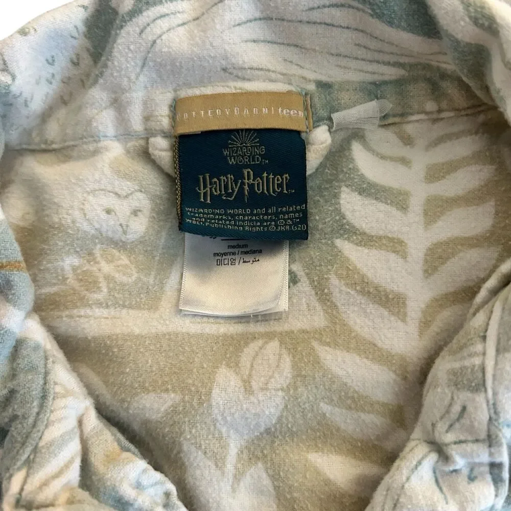 Pottery Barn Teen Harry Potter Damask Organic PJ Set